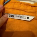 ZARA  womens orange linen shirt Photo 1