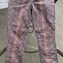 L'AGENCE L’AGENCE Margot High Rise Cropped Skinny Python Snake Print Jeans Brown 25 NWOT Photo 1