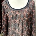 Tracy Reese Plenty  Womens Tunic Top Multicolor Floral Long Sleeve Petites P Photo 1