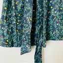 Hill House NWT  The Laura Shirt Dress in Midnight Garden Linen Floral Size Small Photo 5