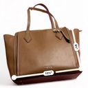 Nine West  Chelsea Three Compartment Tote Brown Cognac Handbag Photo 3