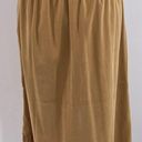 Denim & Co Vintage . Tan Suede Midi Fringe Skirt Photo 5