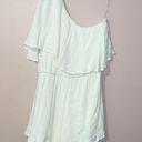 Altar'd State Altar’d State White One Shoulder Flutter Sleeve Romper Size M NWT! Photo 4