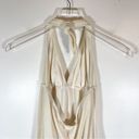 Ralph Lauren  Ivory Terry Empire-Waist Halter Cover-Up Dress Size Small Photo 4