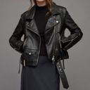 ALLSAINTS Leather Jacket Biker Jacket XS Photo 4