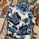 ZARA NWT  Blue and White Paisley Ruched Tank Top Photo 5