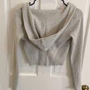 Princess Polly Gray Cropped Sweatshirt Photo 2