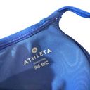 Athleta  Blue Underwire Adjustable Straps Back Closure Bikini Top Size 34 B/C Photo 1