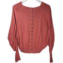 All Saints Elgar Cowl Neck Snap Button Back Rib Trim Sweater in Rustic Orange Photo 8