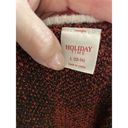 Holiday Time Red Christmas Sweater Women's Size Large (12-14) Buffalo Check Photo 2