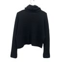 ALLSAINTS  Turtleneck Wool blend Cropped Sweater in Black size Small Photo 5