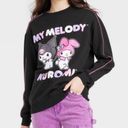 Sanrio  Kuromi x My Melody Crewneck Sweatshirt Size L Cute Photo 0