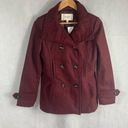 Thread and Supply  Double Breasted Oxblood Peacoat Size Medium Photo 2