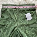 Good American Pants Mesh Bootcut Swim Cover-Up Retro in Pesto Swirl Green Sz 1 Photo 9