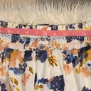 Flint & Moss maxi skirt smocked pull on waist floral mixed print L Photo 2