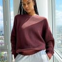 Aritzia  TNA Century Slouchy Oversized Knit Crewneck Sweater Dark Clove Size 1 Photo 0