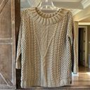 Alya Francescas Tan Crewneck Sweater Pullover  Cozy Womens Small Roomy New Photo 4