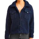 Jason Maxwell  Navy Sherpa Bomber Jacket Photo 0