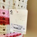 a.n.a  Red and Beige Crochet Sweater Vest Cardigan Large NWT NEW! Photo 1