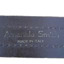 Amanda Smith  Distressed Double Stitch Genuine Leather Belt Italy Photo 1