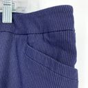 Lane Bryant  Pants Womens Size 24 Blue Pinstripe Trouser Mid Rise Pockets Cropped Photo 3