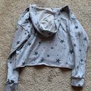 Paper Crane Grey Cropped Star Hoodie  Photo 1