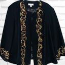 Dress Barn  Women’s Size 22/24 Open Front Embroidered Faux Wool Jacket • Lined EUC Photo 0