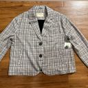 Free People NWT We The Free Cali Plaid Blazer in Dust Combo Sz XS Photo 5