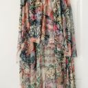 Anthropologie Hi-Low Floral Tulle Maxi Skirt, Size 8 Photo 1