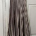 H&M  Light Taupe Pleated Skirt Photo 0