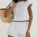 Commense Pure Cotton Contrast Trim Shorts Set Photo 0