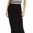 Le Superbe Jean Seberg Cutout Bodycon Dress Reversible Black & White Stripe sz S Photo 0