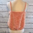 Loft  Cropped Cami Top Nubby Texture Orange/White-MP Photo 2