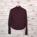 Treasure & Bond  Mock Neck Sweater - Burgundy - Small Photo 4