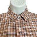 Nordstrom Vintage 1970s  Shirt Plaid Women Button-Up Brown Office Long Sleeve Photo 8