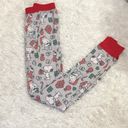 Munki Munki  Peanuts Snoopy Christmas Pajama Pants Leggings Grey medium Photo 0