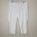 Lane Bryant  White Stretch Capri Pants Photo 1