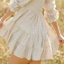 American Threads Tan/White Gingham Dress Photo 1