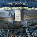 Maurice's  Capri jeans SZ 9/10 embellished stitch back pocket 32x25 light wash Photo 7