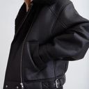 Oak + Fort  Leather Shearling Jacket  Photo 1