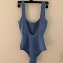 Aerie  blue shell 1 piece bathing suit size S Photo 2