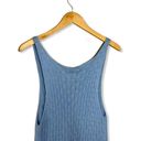 American Apparel  Cable Knit Breezy Blue Tank Top Photo 4