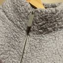 Ivory Ella Sherpa Quarter Zip Pullover Jacket Photo 2