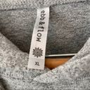 Ebb & Flow  Gray Hoodie.  Size XLarge. EUC Photo 2