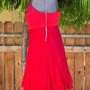 Kay Unger  Petite Red Silk Dress size 8 Photo 2