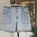 Lee  Original Jeans Women Size 18 WM Denim Blue Shorts Made in USA Light Wash Photo 0