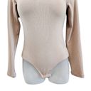 Klassy Network  Mock Neck Plush Long Sleeve Brami Bodysuit Built In Bra Size M Photo 4