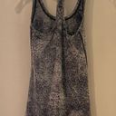 Lululemon Cool Racerback II Luon Spray Jacquard White Black | SZ 6 Photo 7