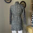 Gap Black and white chunky knit robe sweater Photo 3