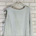 Lane Bryant  Lace Appliqué Light Gray Cold Shoulder Sweatshirt Size 22/24 Photo 11